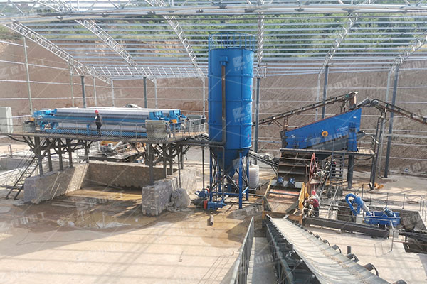 洗砂污泥零排放脫水處理，污泥壓濾機(jī)處理效果好